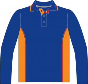 Long Sleeve Polo Front View